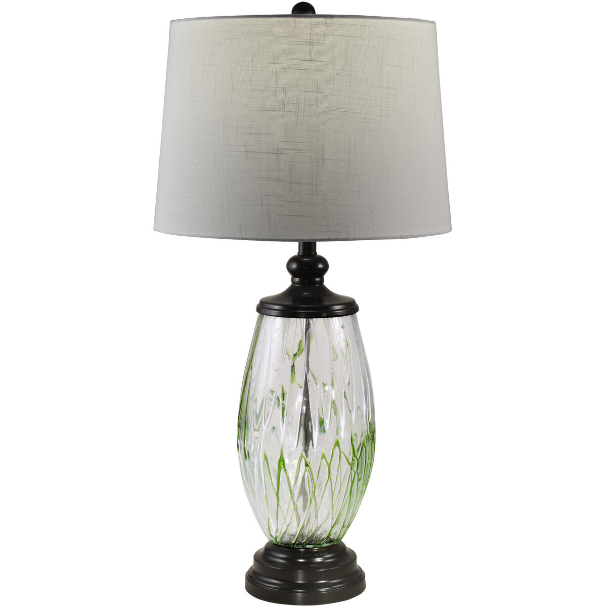 Evelyn 32 inch 150.00 watt Ebony Black Table Lamp Portable Light