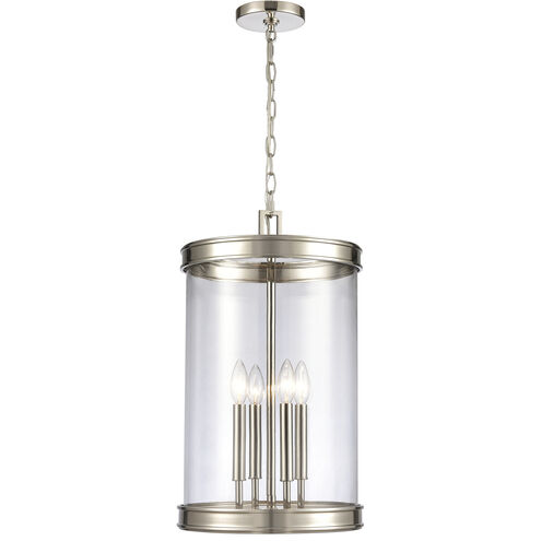 Mendoza 4 Light 12.75 inch Polished Nickel Pendant Ceiling Light