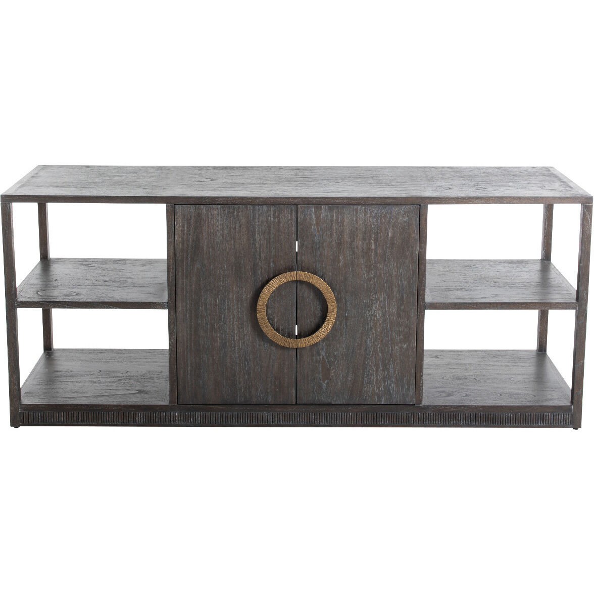 Chrei Stained Brass / Cerused Ash Cabinet