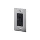 1G Duplex 125 Steel Outlet, USB A + C