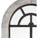 Upland 50 X 25 inch Antique Silver with Bronze and Whitewash Wall Mirror