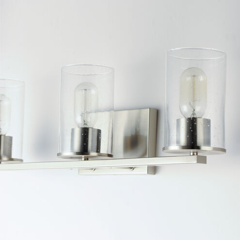 Sleek 3 Light 24 inch Satin Nickel Bath Vanity Wall Light