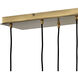 Lisa McDennon Skye 13 Light 60.25 inch Heritage Brass Indoor Linear Chandelier Ceiling Light