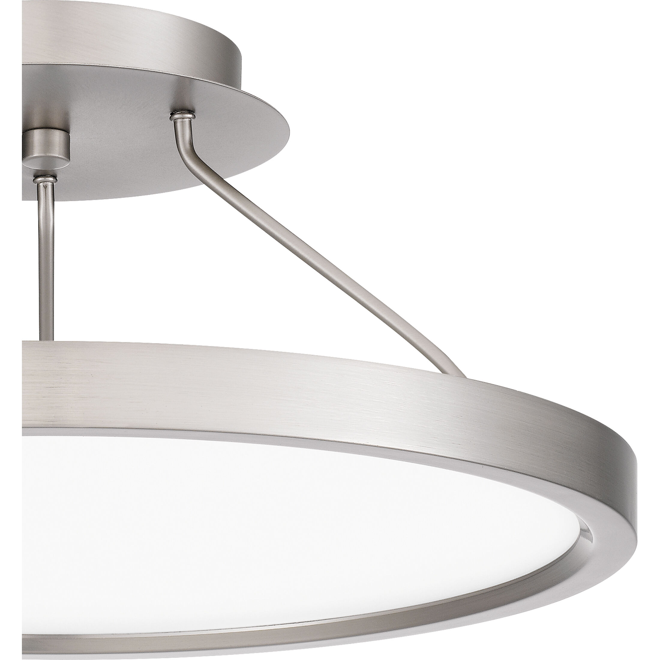 Outskirts LED 15 inch Brushed Nickel Semi-Flush Mount Ceiling Light