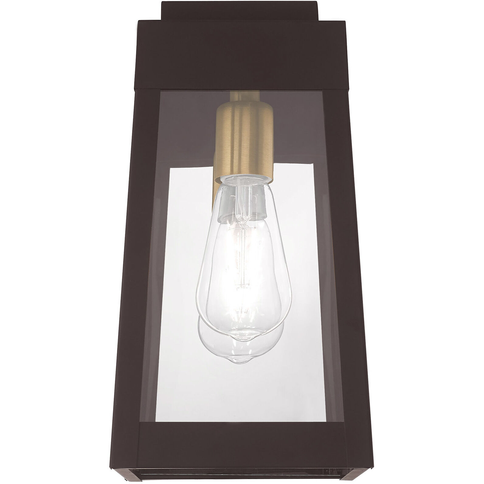 Oslo 1 Light 12 inch Bronze Outdoor Wall Lantern