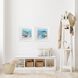 Waterside Collection Blue Framed Art