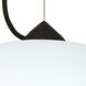 Jordo 1 Light Black Cable Pendant Ceiling Light