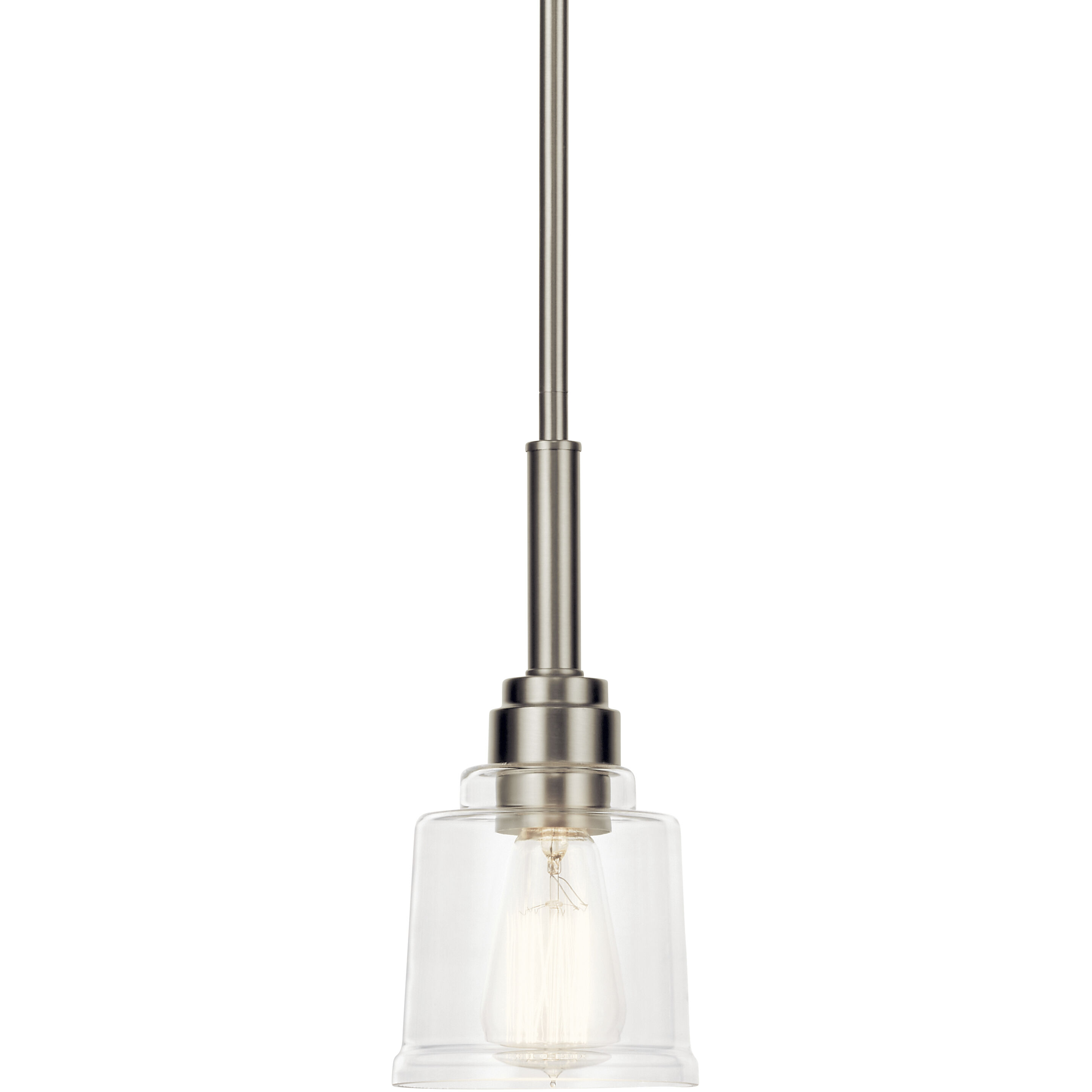 Aivian 1 Light 5.25 inch Nickel Textured Mini Pendant Ceiling Light
