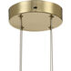 Yep Vario 8 Light 25.25 inch Titanium Gold Chandelier Ceiling Light