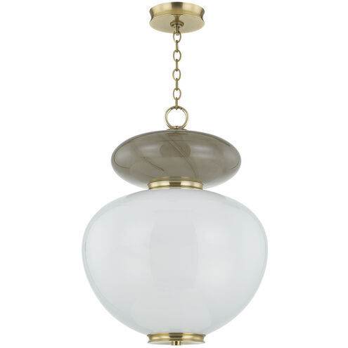 Syros LED 19.25 inch Vintage Brass Pendant Ceiling Light