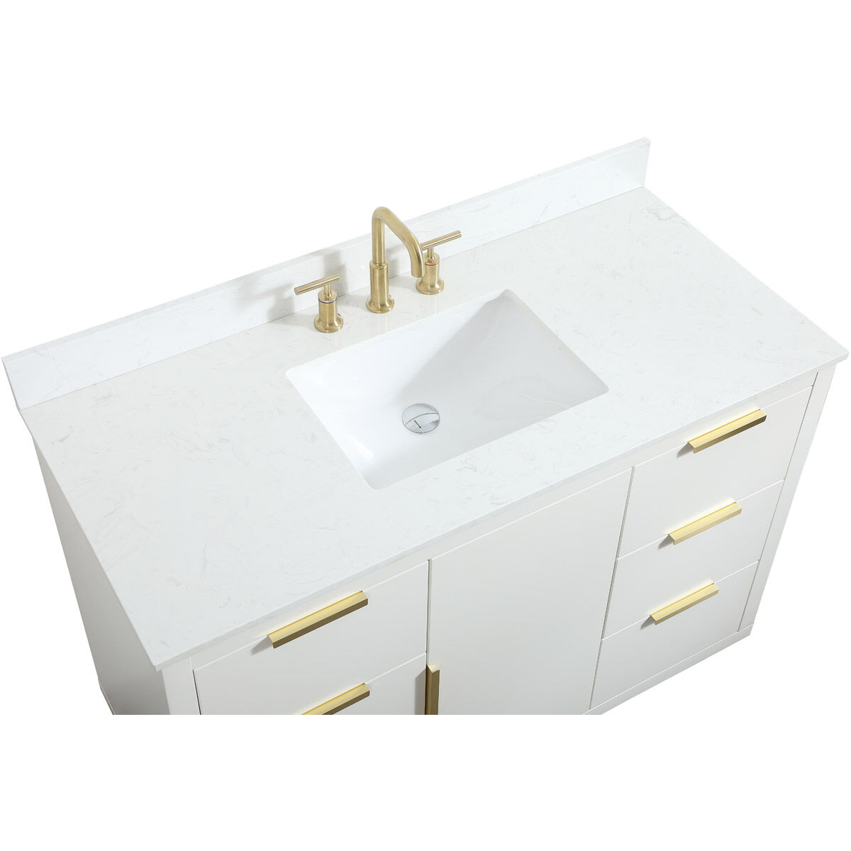 Blake 48 X 22 X 34 inch White Vanity Sink Set