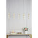 Polaris LED 36 inch Gold Pendant Ceiling Light