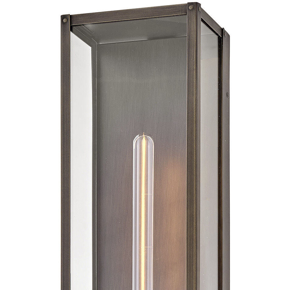 Estate Series Max 1 Light 20 inch Burnished Bronze Outdoor Wall Mount Lantern