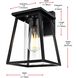 Lambert 1 Light 10.5 inch Black Outdoor Wall Sconce