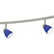 Serpentine 5 Light 120V Brushed Steel Rail Fixture Ceiling Light