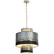 Cannery 4 Light 18 inch Ombre Galvanized Pendant Ceiling Light