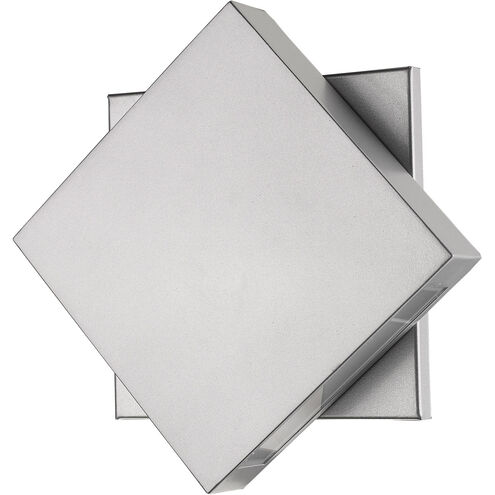 Quadrate LED 11.25 inch Silver Outdoor Wall Light