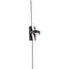 Loophole LED 5.5 inch Black Bath Vanity & Wall Light in 3500K, dweLED