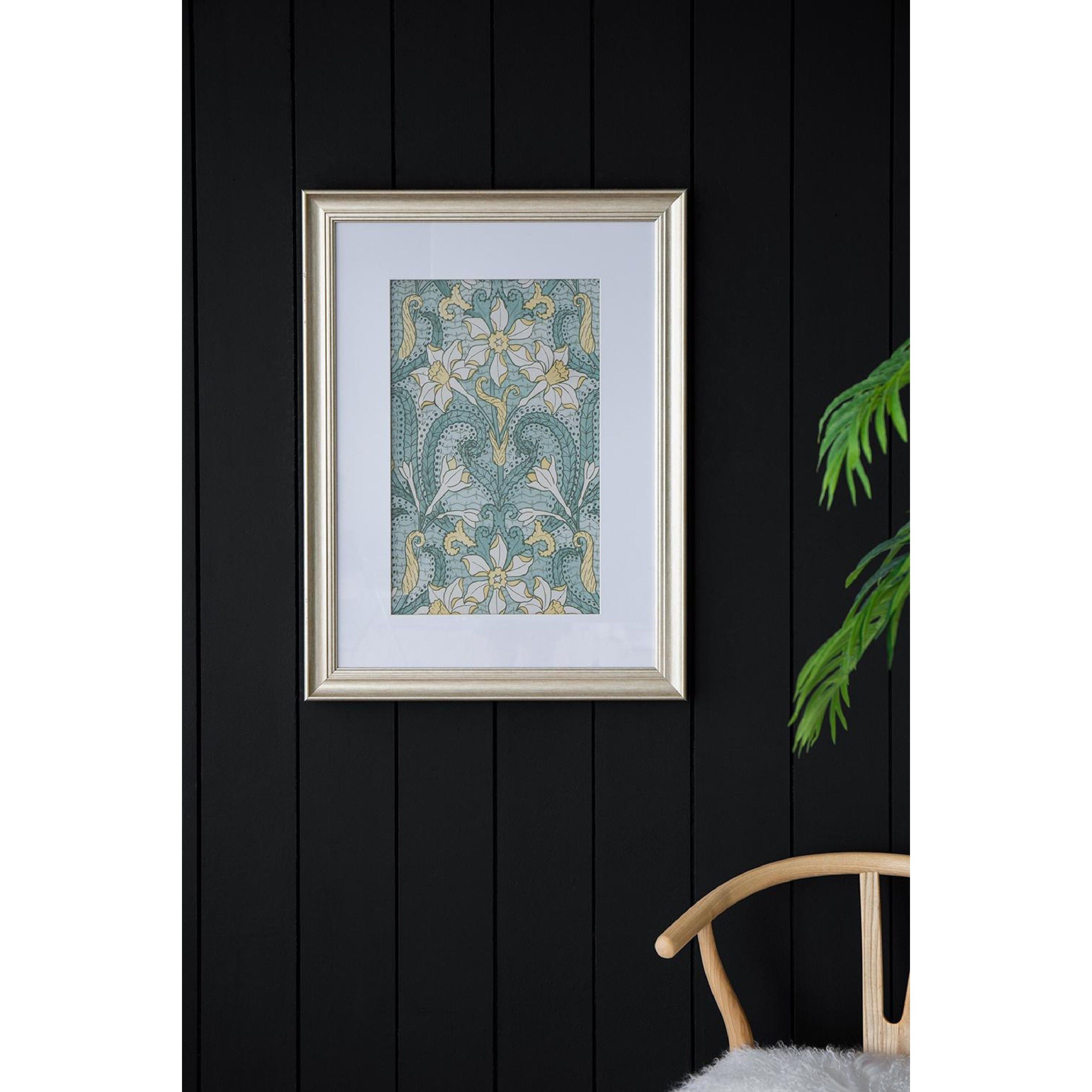 Smithsonian Gold and Yellow and Turquoise Wall Art, Floral