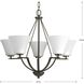Bravo 5 Light 27 inch Antique Bronze Chandelier Ceiling Light