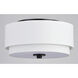 Burnaby LED 13 inch Black Flush Mount Ceiling Light
