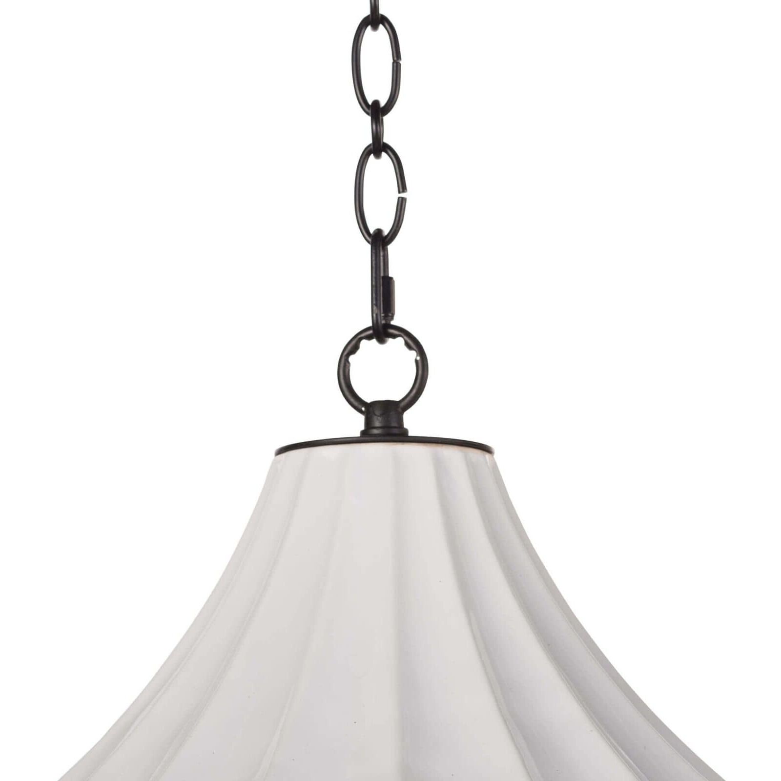 Cally 1 Light 12 inch White Pendant Ceiling Light, Small