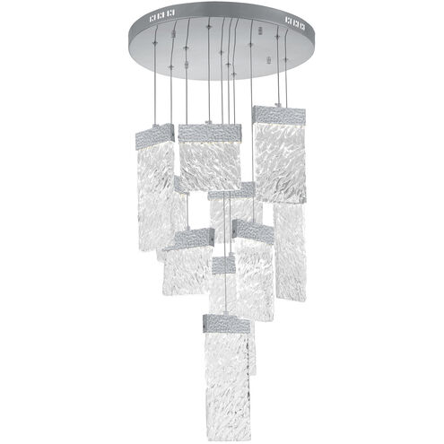 Carolina LED 20 inch Pewter Down Chandelier Ceiling Light