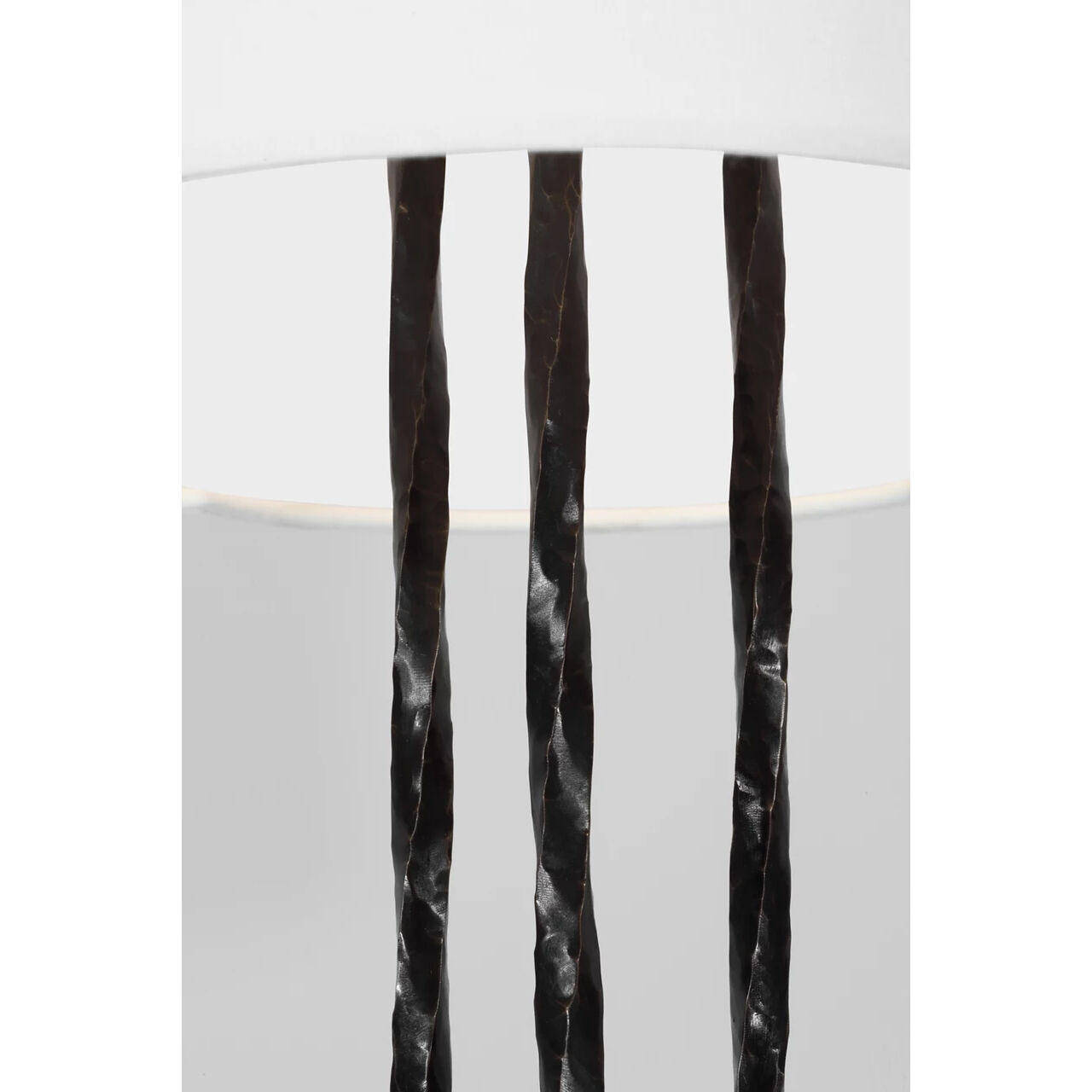 AERIN Shae 64.5 inch 15 watt Aged Iron Sculpted Floor Lamp Portable Light in Linen