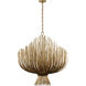 Chapman & Myers Astra LED 41.75 inch Gilded Iron Sculpted Chandelier Ceiling Light