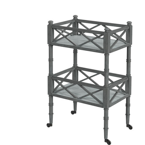 Foster 2 Tier Bar Cart in Gray