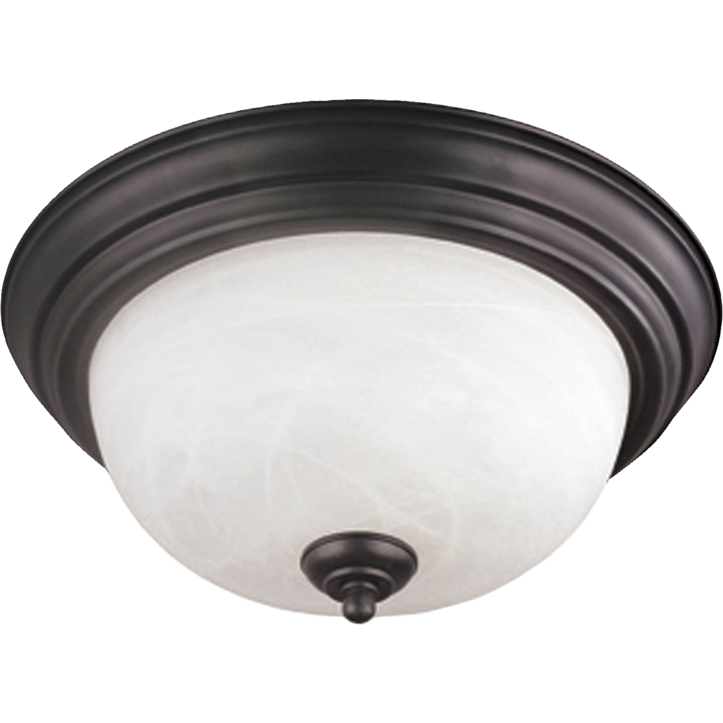 Harmony 2 Light 14 inch Painted Bronze Flush Mount Ceiling Light