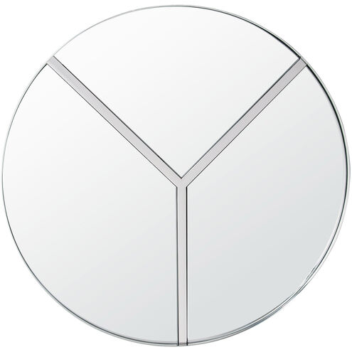 Lyra 30 X 30 inch Polished Nickel and Mirror Accent Mirror, Varaluz Casa