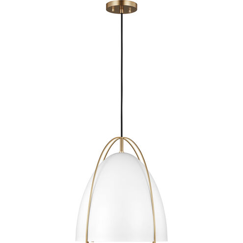 Sean Lavin Norman 1 Light 13.38 inch Satin Brass Pendant Ceiling Light