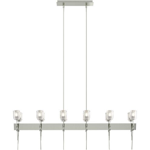 Echo 12 Light 48 inch Sterling Linear Pendant Ceiling Light