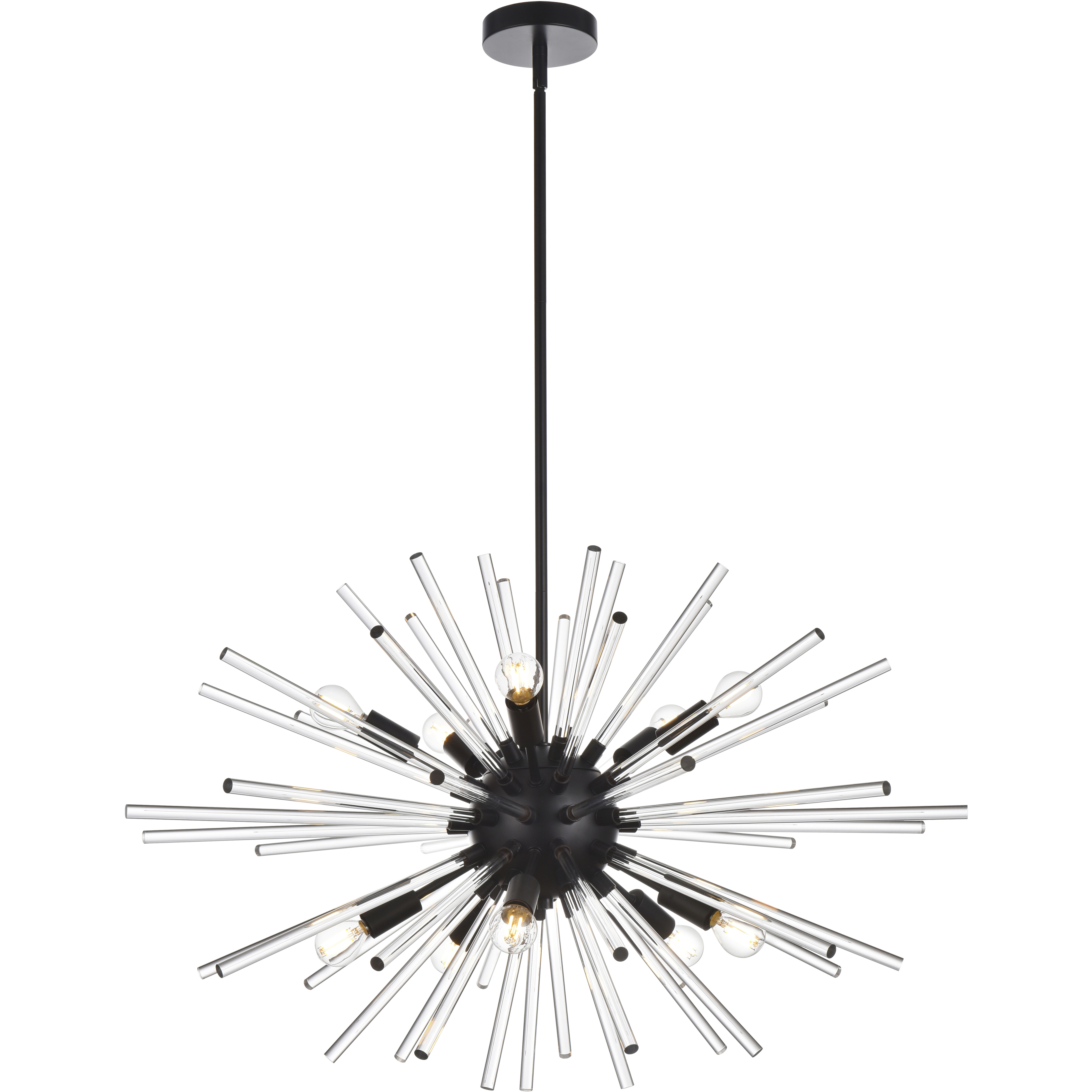 Sienna 10 Light 32 inch Black Pendant Ceiling Light