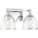 Wynnfrost 2 Light 15 inch Chrome Vanity Wall Light