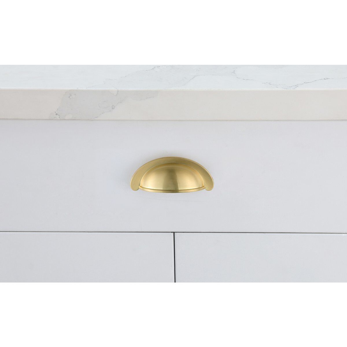 Claude Brushed Gold Hardware Drawer Pull, Set of 10