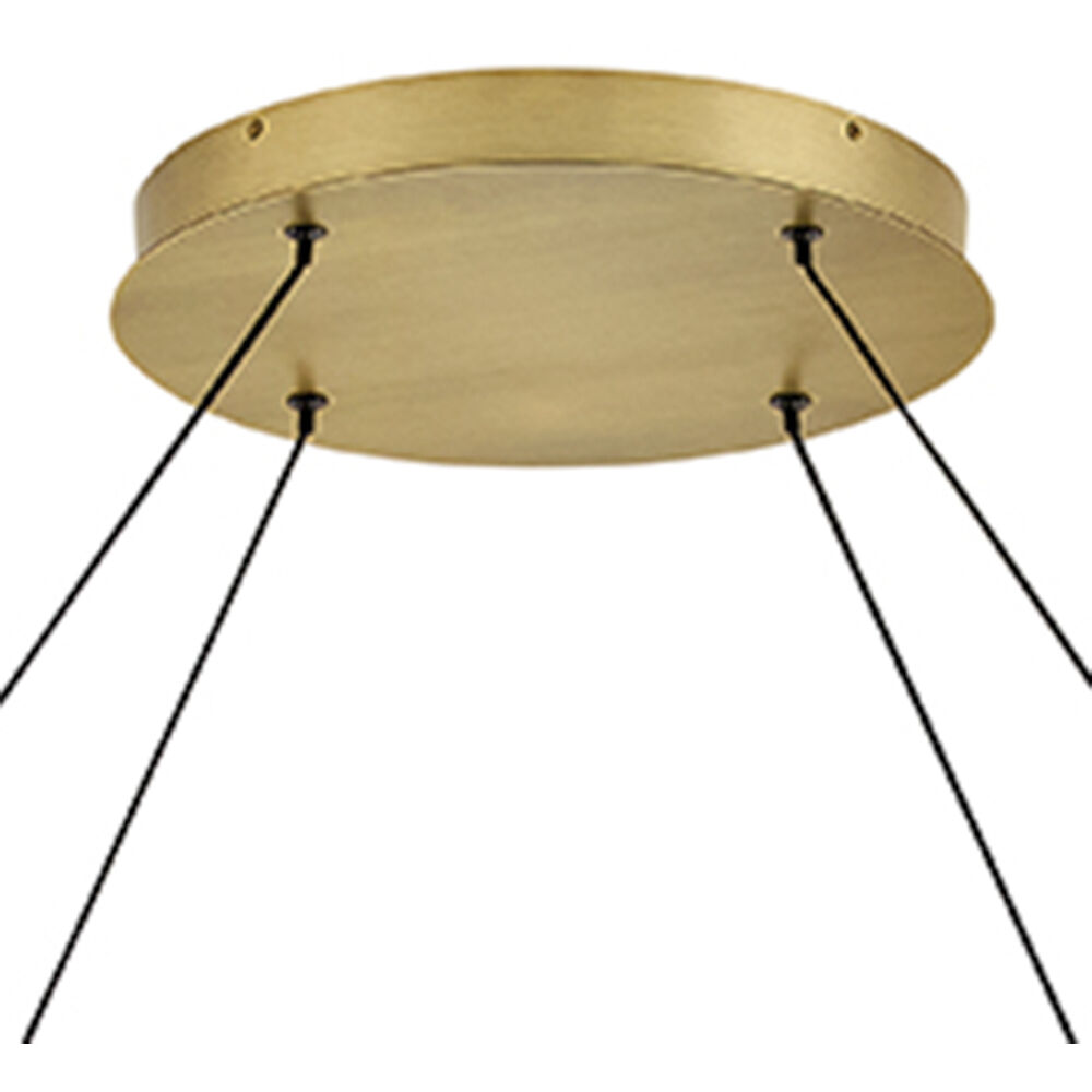 Althea LED 53 inch Lacquered Brass Chandelier Ceiling Light
