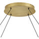 Althea LED 53 inch Lacquered Brass Chandelier Ceiling Light