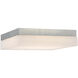 Dice LED 9 inch Brushed Nickel Flush Mount Ceiling Light in 3000K, dweLED