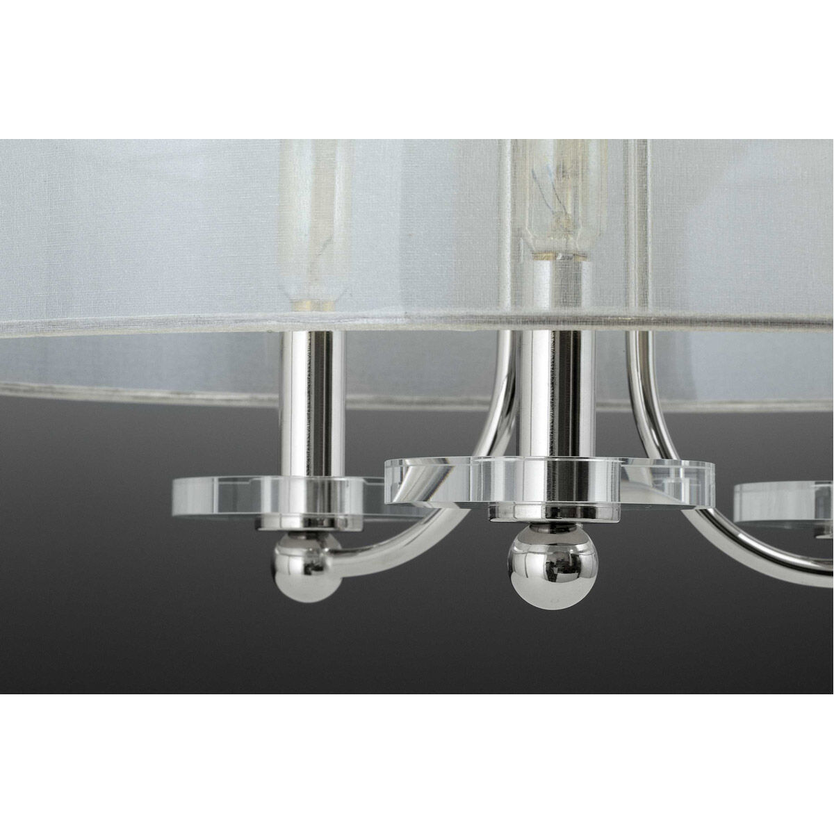 Marche 4 Light Polished Nickel Pendant Ceiling Light, Design Series