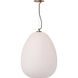 Sean Lavin Kapoor LED Opal/Natural Brass Pendant Ceiling Light, Integrated LED