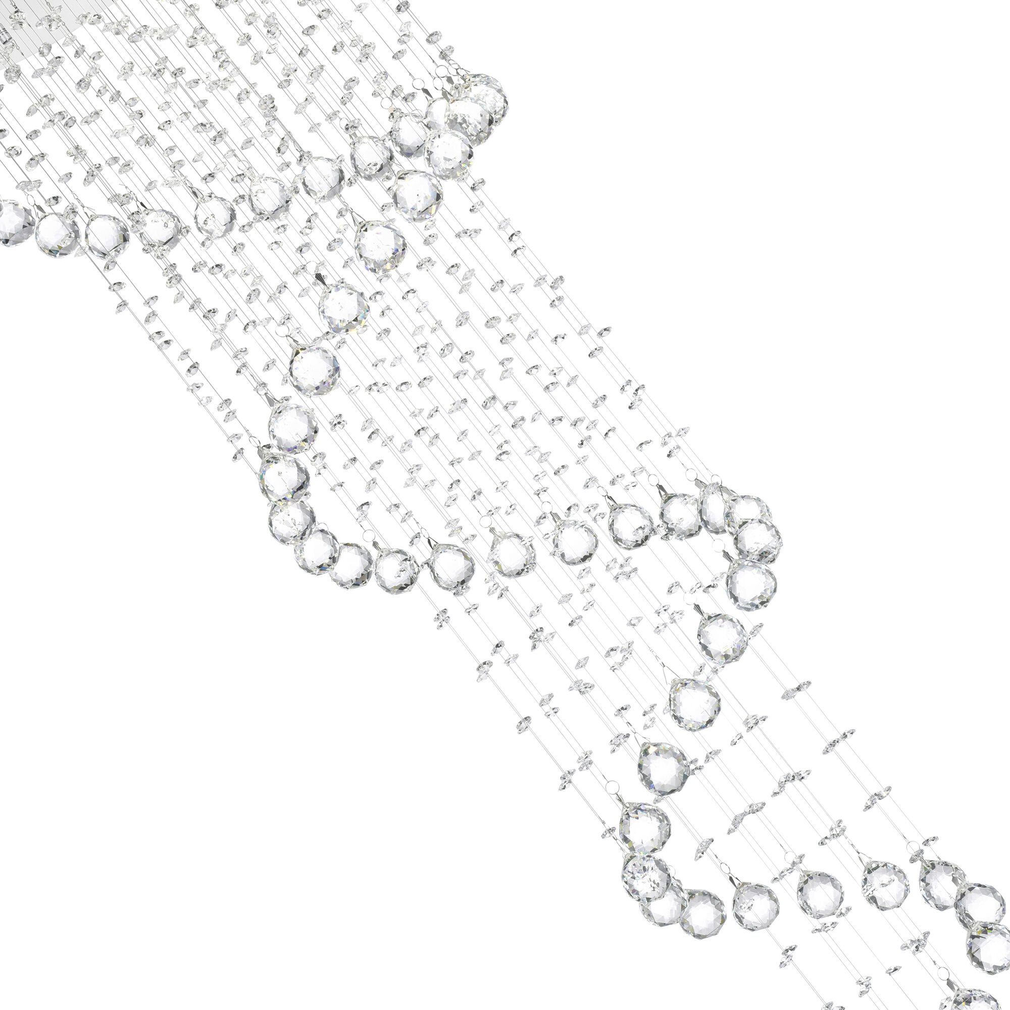 Spiral 6 Light 24 inch Chrome Flush Mount Ceiling Light