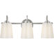 Honey 3 Light 21.25 inch Polished Nickel Vanity Light Wall Light