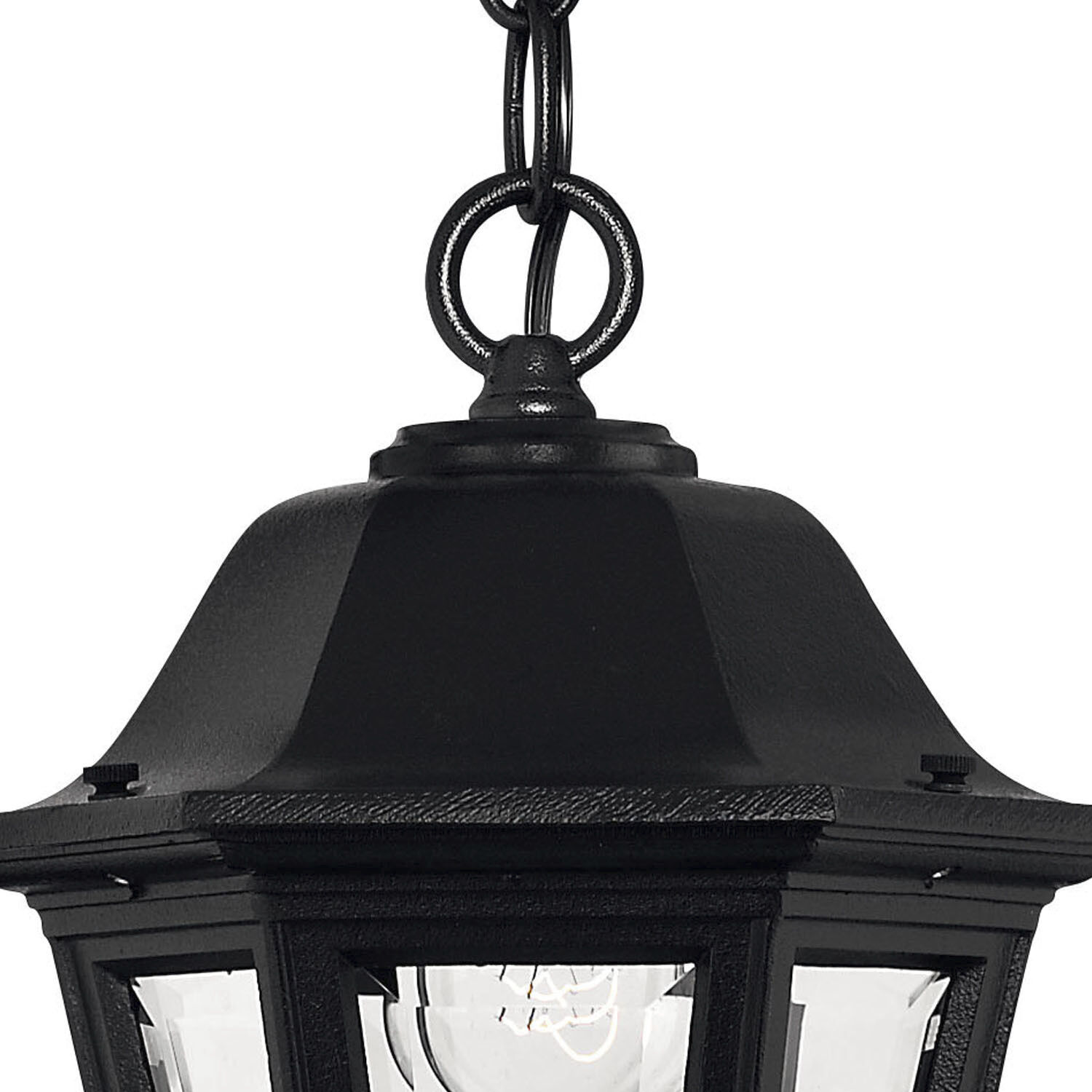 Estate Series Manor House 1 Light 8.75 inch Black Outdoor Hanging Lantern