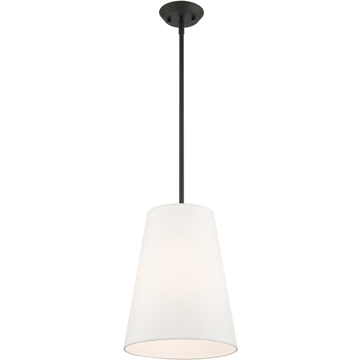 Prato 1 Light 11 inch Black Pendant Ceiling Light