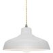 Radiance 1 Light 11.5 inch Bisque and Brushed Nickel Pendant Ceiling Light
