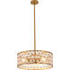 Canada 3 Light 20 inch Gold Chandelier Ceiling Light