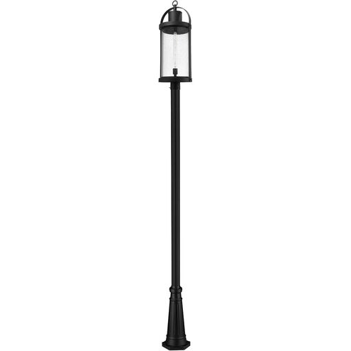 Roundhouse 1 Light 125 inch Black Outdoor Post Mounted Fixture