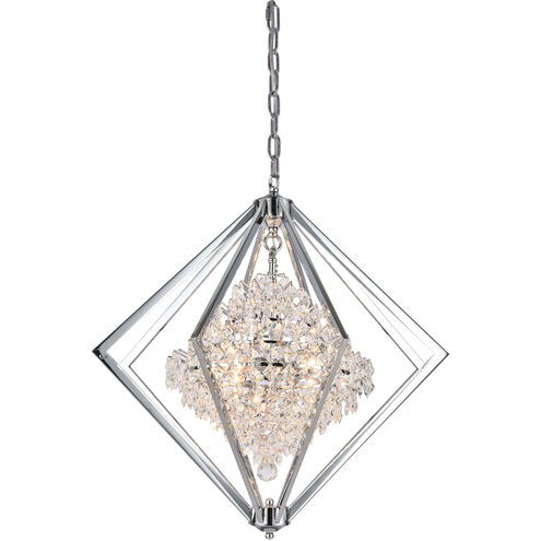 Canada 4 Light 28 inch Chrome Chandelier Ceiling Light